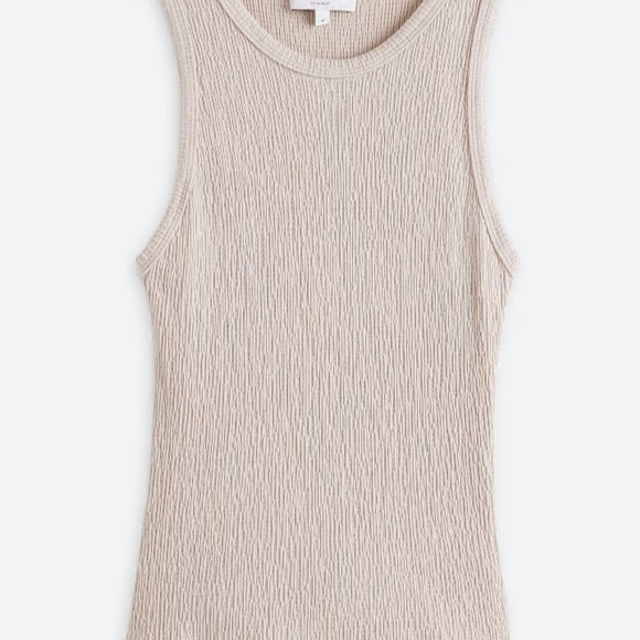 Michael Stars Kira Textured Cream Stretchy Tank Top - Picture 6 of 6